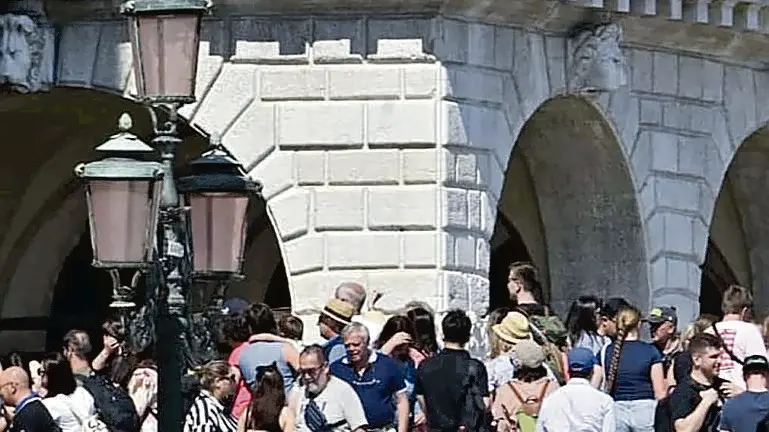 Turisti in centro storico a Venezia
