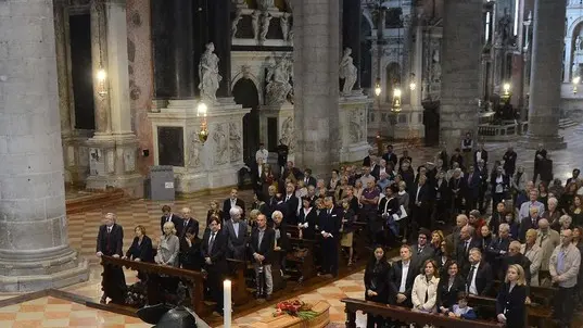 Interpress/Gf.Tagliapietra. 02.10.19.- Chiesa san Giovanni e Paolo funerali di Giampaolo Vianello.
