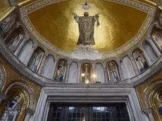 Interpress/M.Tagliapietra Venezia 29.01.2018.- Presentazione restauro dei mosaici del portale centrale di San Marco...
