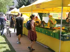 Foto Agenzia Candussi/ Scattolin/ Mestre, via Piave/ Inaugurazione del nuovo mercato agricolo ai giardinetti di via Piave