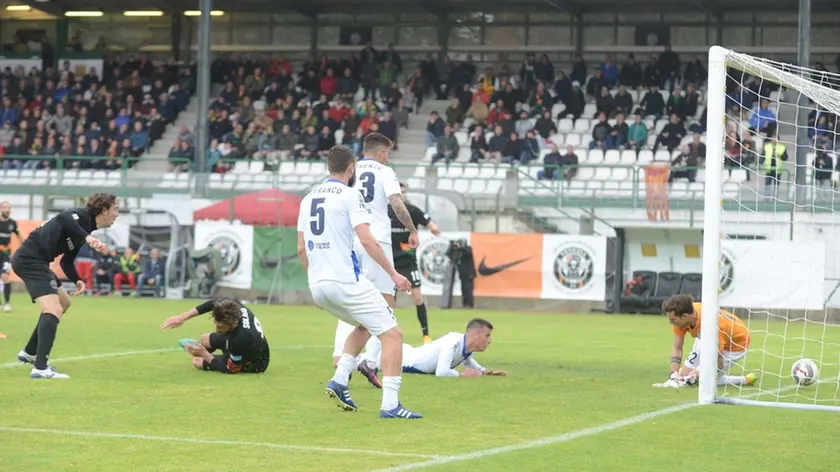 Interpress/M.Tagliapietra Venezia 26.04.2017.- Calcio Venezia/Matera Coppa Italia Lega Pro. 3° gol Venezia.