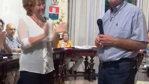 COLUCCI - DINO TOMMASELLA - MEOLO - IL SINDACO ALIPRANDI CON DON PAOLO