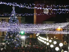 Foto Agenzia Candussi/ Morsego/ Mestre/Panoramica di Piazza Ferretto con le luci natalizie