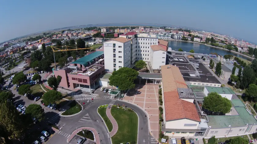 L'ospedale di Chioggia visto dall'alto