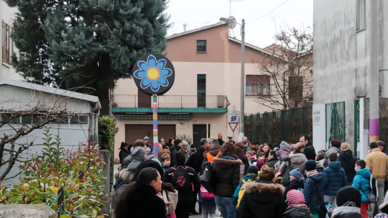 GIORNALISTA: Morsego AGENZIA FOTO: Candussi LUOGO: scuola Parolari, Zelarino DESCRIZIONE: sciopero del panino