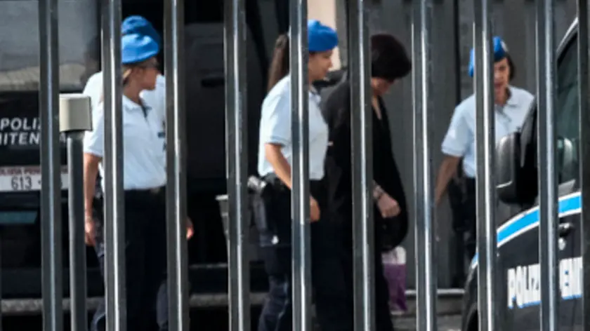 Foto Agenzia Candussi / BARON / MESTRE VIA DELLE MESSI /MESTRE ARRIVO IMPUTATI PROCESSO D'APPELLO OMICIDIO ISABELLA NOVENTA .