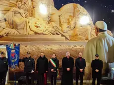 La cerimonia d'inaugurazione del "Sand Nativity", il Presepe di sabbia di Jesolo per scopi benefici