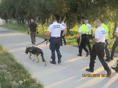 Controlli della Polizia locale con il cane Kuma