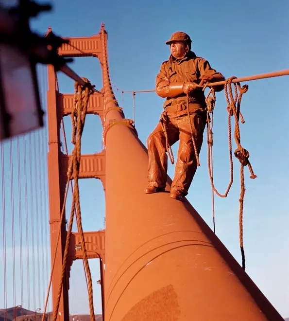 USA. San Francisco, California. 1953. Golden Gate Bridge.