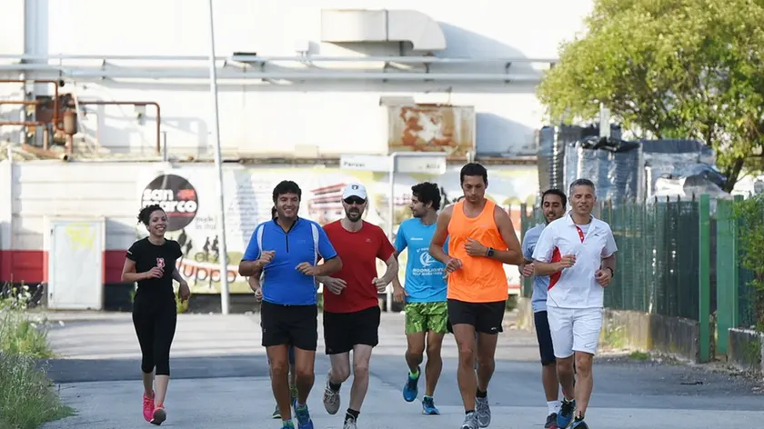 Corsa di gruppo per i dipendenti del Colorificio San Marco di Marcon