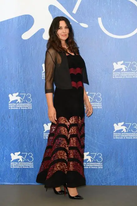 09/09/2016 Venezia, 73 Mostra Internazionale d' Arte Cinematografica. Photocall del film On The Milky Road. Nella foto Monica Bellucci