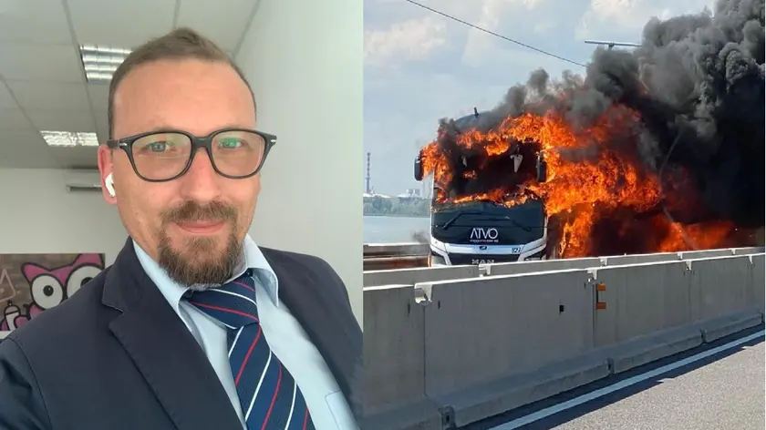 Demis Giacchetto, l'autista del pullman Atvo andato a fuoco sul ponte della Libertà
