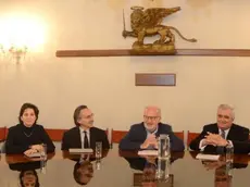 Interpress/M.Tagliapietra Venezia 22.02.2014.- Incontro Sindaco Giorgio Orsoni con Giunta e parlamentari.