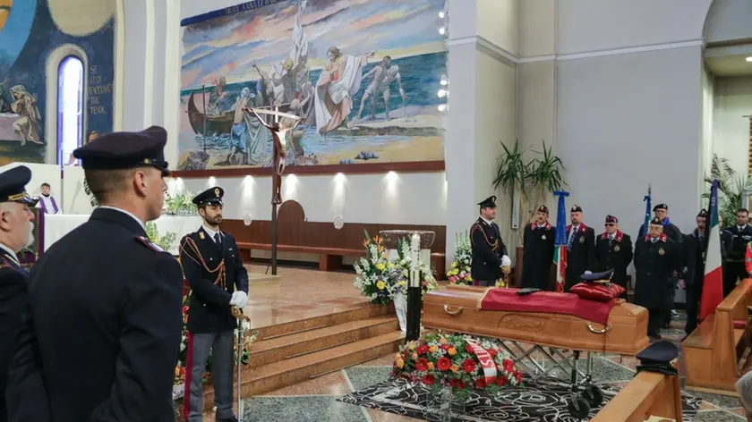 Funerale di Luigi Russo, commissario di Polizia, presso la chiesa S.Michele Arcangelo di Marghera