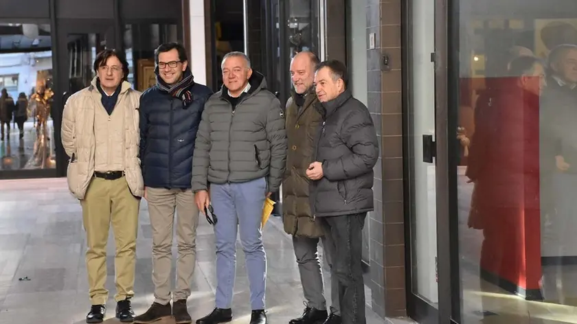 Colucci - Dino Tommasella - San Donà - Il sopralluogo del Sindaco Cereser nella galleria Bortolotto