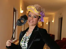 05.02.2015 Carnevale di Venezia 2015 - Giusy Versace, "Aquila" del Carnevale al Telecom Future Centre. © Italo Greci/Unionpress