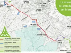 La mappa del tracciato della Via del Mare