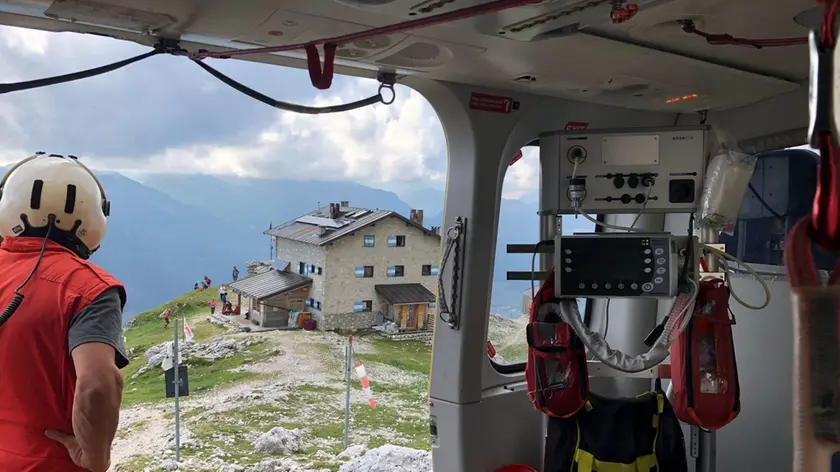 L'intervento dei soccorritori