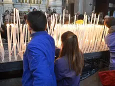 Interpress/Gf.Tagliapietra. 21.11.2017.- Grande affluenza di fedeli alla Madonna della Salute.