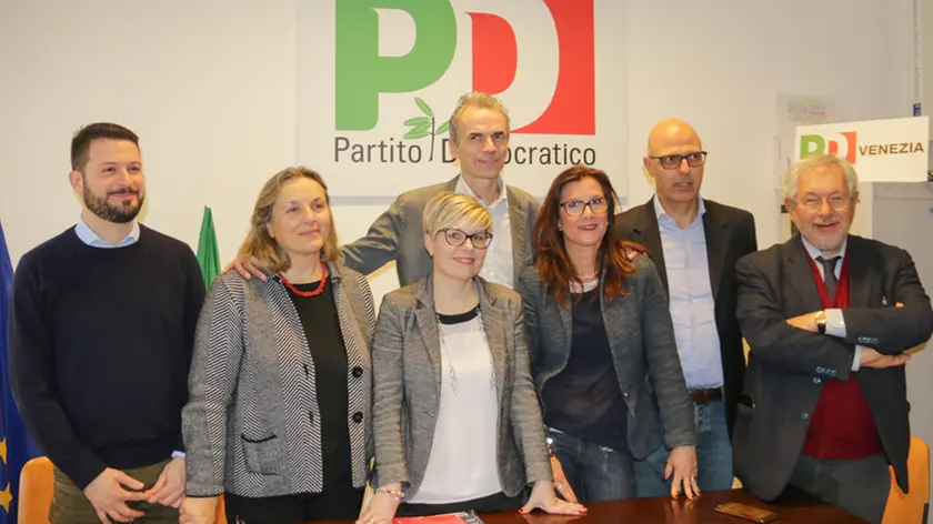 Foto Agenzia Candussi/ Scattolin/ Mestre, sede PD piazzale Bainsizza/ Presentazione dei candidati del PD alle politiche 2018