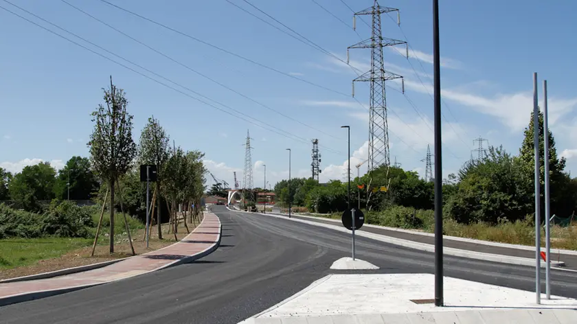 Il tratto della Vallenari Bis verso il ponte dell'Osellino