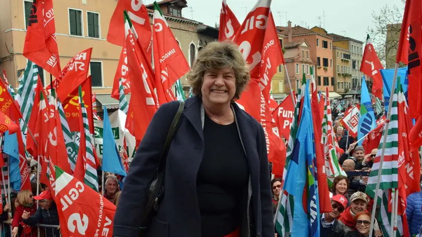 Interpress/ Gf:Tagliapietra. Venezia, 02.04.2016- Manifestazione sindacale con Susanna Camusso.