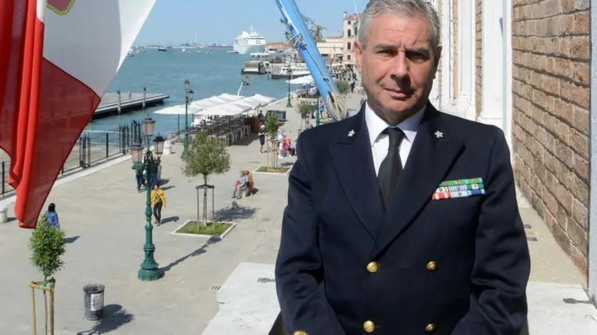 Interpress/M.Tagliapietra Venezia 05.05.2016.- Nuovo Ammiraglio Goffredo Bon. Capitaneria di Venezia.