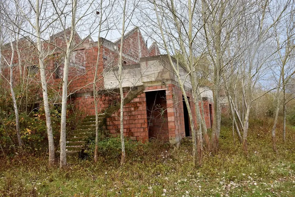 COLUCCI - DINO TOMMASELLA - CAORLE - INCHIESTA "TERME DI CAORLE" - L'AREA INTERESSATA AL PROGETTO TERME LUNGO LA VIA TARGHETE - LE CASE ABBANDONATE E GLI ATTUALI ORTI ESISTENTI -