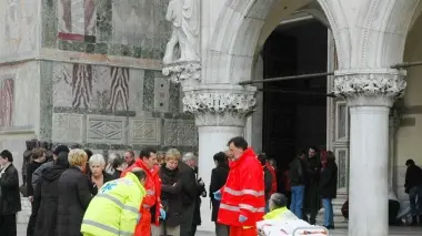 Un’immagine di soccorsi