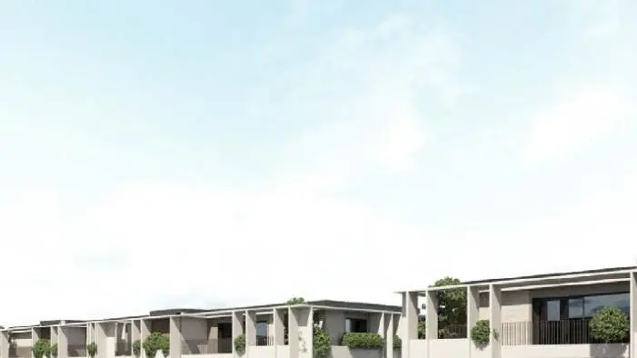 Il rendering del progetto residenziale in via Rossi
