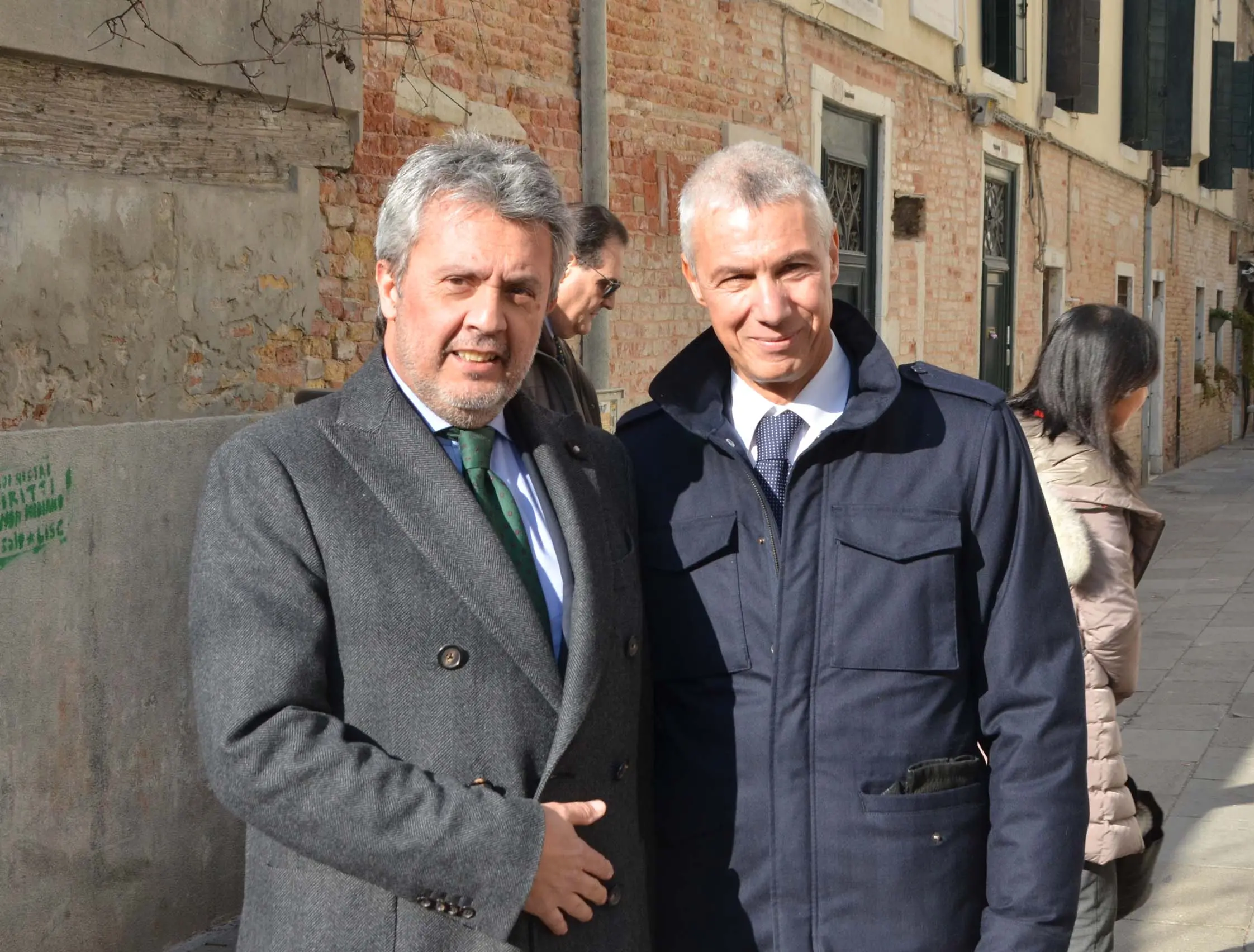 Il questore Angelo Sanna con il prefetto Angelo Rizzi