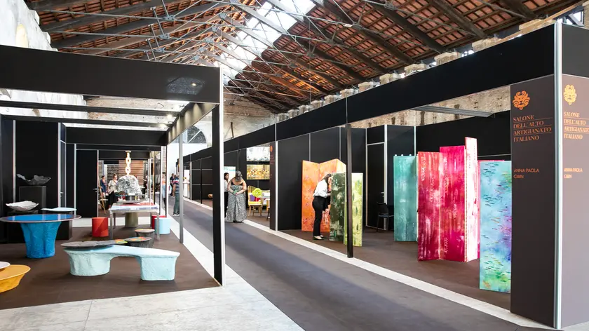 VENEZIA, ARSENALE. TESE DELL'ARSENALE. INAUGURAZIONE DELL'ALTO SALONE DELL'ARTIGIANATO.