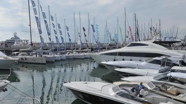 Aperto il 52mo Salone Nautico di Genova il 6 ottobre 2012 a Genova. ANSA/LUCA ZENNARO