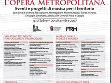 Il programma dell'Opera Metropolitana