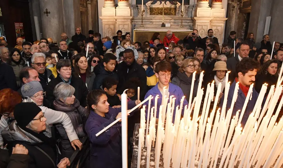 Interpress/M.Tagliapietra Venezia 21.11.2018.- Madonna della Salute.