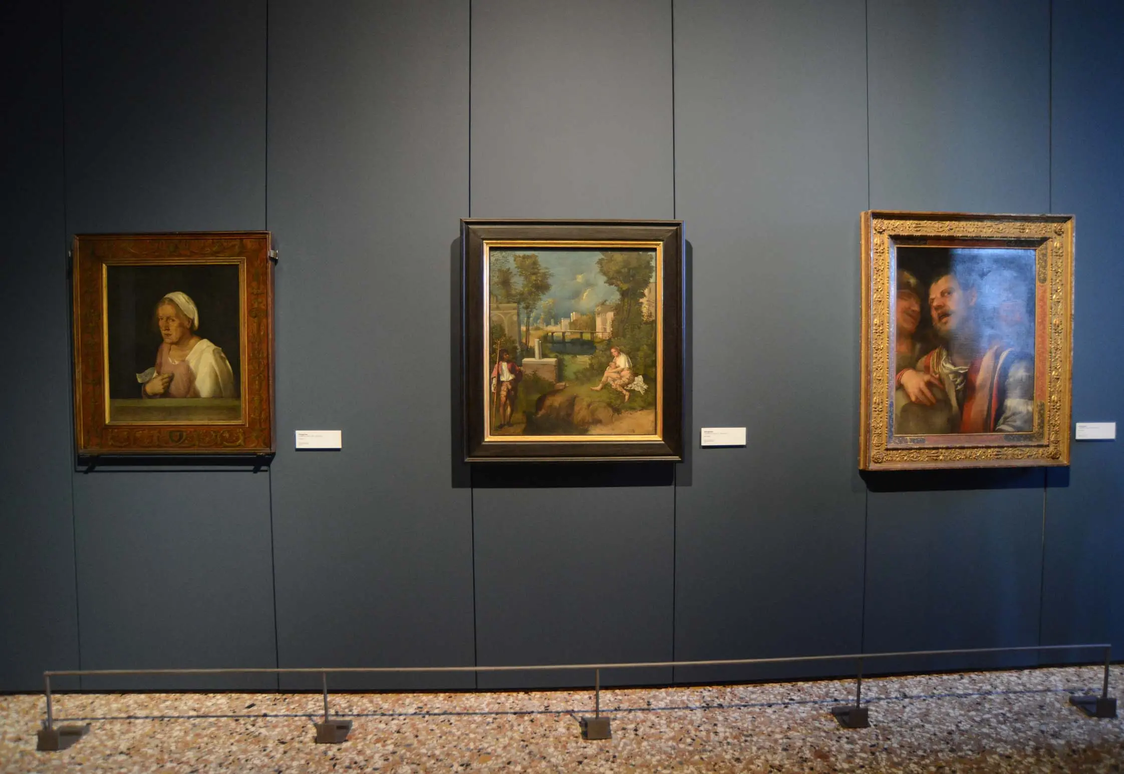 I tre dipinti de il Giogione esposti alle Gallerie dell'Accademia