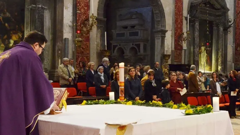Interpress/gf.Tagliapietra. 22.04.2016.- Chiesa Santi Apostoli messa in sufragio di Agostino Croff.