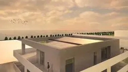 Un particolare della casa a «impatto zero»
