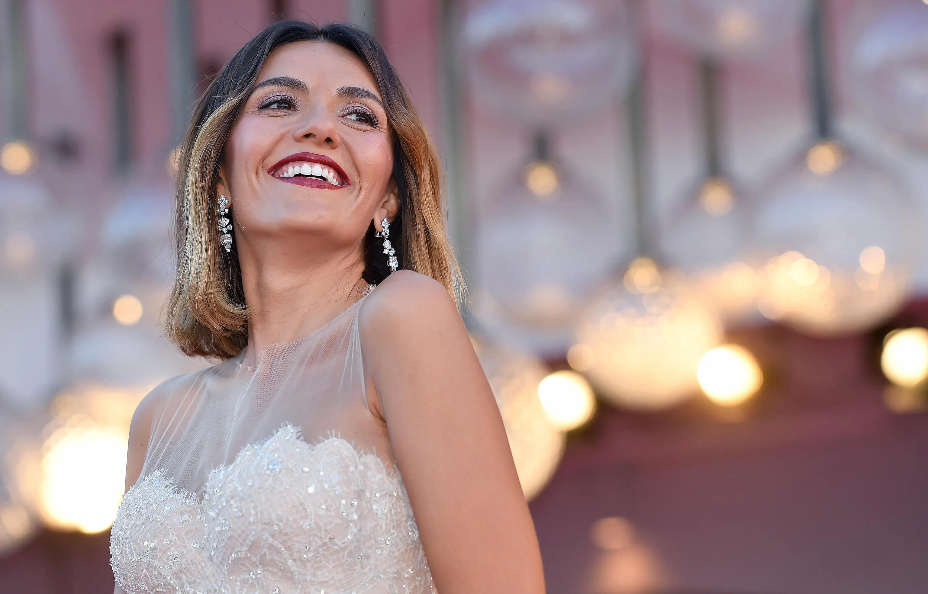 Italian actress Serena Rossi arrives for the opening ceremony and screening of 'Madres paralelas' at the 78th annual Venice International Film Festival, in Venice, Italy, 01 September 2021 The movie is presented in the official competition 'Venezia 78' at the festival running from 01 to 11 September 2021. ANSA/ETTORE FERRARI