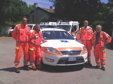 L'equipaggio di volontari della Croce Verde di Mestre