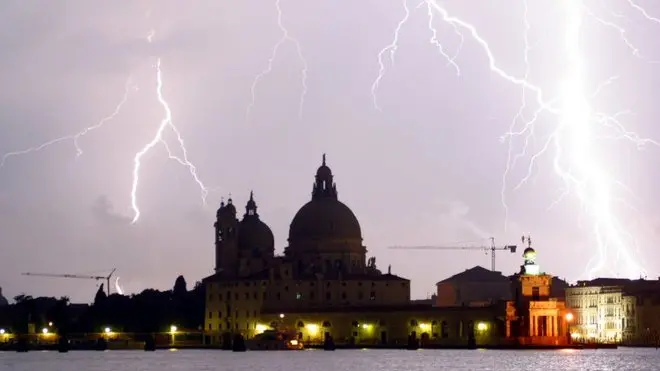 fulmini su Venezia