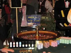 CASINO' DI VENEZIA A CA' VENDRAMIN CALERGI EUROPEAN DEALER CHAMPIONSHIP CAMPIONATO EUROPEO DEI CROUPIER..Nella foto Monika Arendarska (Polonia) - La roulette al casino'