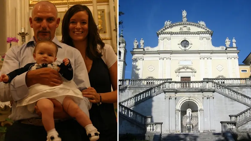 Sandro e Federica Giorgiutti con la piccola Giulia