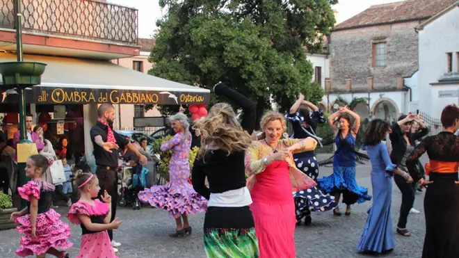 Caneve Fest - via Caneve, Mestre in festa - spettacolo della scuola di flamenco Paso Libre