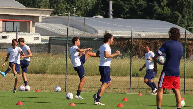 Primo allenamento del Venezia Calcio 2013-14 presso il campo del Taliercio