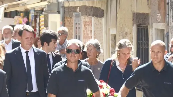 INTERPRESS/GF.TAGLIAPIETRA. 29.08.2014.- I FUNERALI DEL CONTE DONA' DELLE ROSE IN CHIESA A SAN CANCIANO.