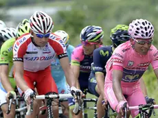 foto Fabio Ferrari - LaPresse.28 05 2014 Sarnonico, Trento (Italia).sport.Giro d'Italia 2014 - 17a tappa - Sarnonico-Vittorio Veneto..nella foto: Quintana Rojas Nairo Alexand -Col- (Movistar)..photo Fabio Ferrari - LaPresse.28 05 2014 Sarnonico, Trento (Italia).sport.Giro d'Italia 2014 - 17th stage - Sarnonico-Vittorio Veneto..In the picture:Quintana Rojas Nairo Alexand -Col- (Movistar).