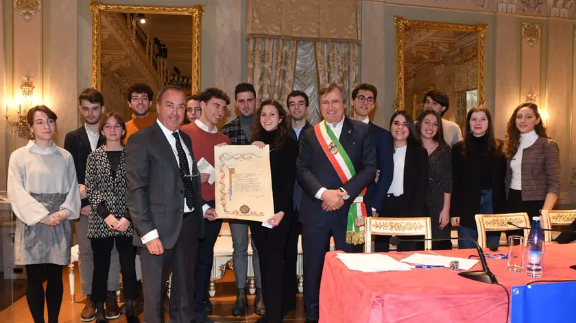 Interpress\M.Tagliapietra Venezia 12.01.2019.- Settemari. Cerimonia di consegna del premio Veneziano dell'anno agli Angeli dell'acqua. Teatro La Fenice.