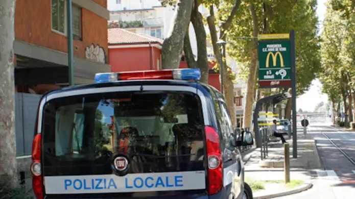 Prove passaggio del tram sottopasso stazione di Mestre. Nella foto: via Capuccina Mestre