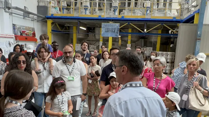 Un momento della visita guidata alla San Marco Group